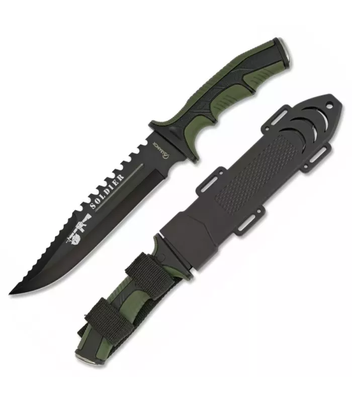 Soldier Green Knife, with ABS handle ⚔️