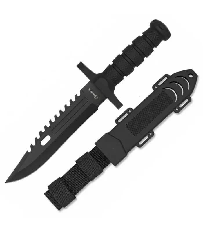 Taktisk kniv med sav og ABS-håndtag ⚔️
