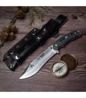 Jachtmes JJSK2 (125-M) handvat van micarta in het zwart ⚔️