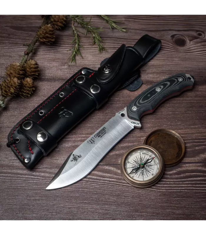 Jagdmesser JJSK2 (125-M) Griff aus schwarzem Micarta ⚔️
