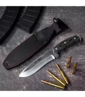 Cuchillo de caza Boina Verde Cadete, micarta negra ⚔️
