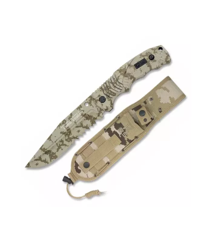 Taktisches Messer RUI/K25 Camo mit Säge ⚔️