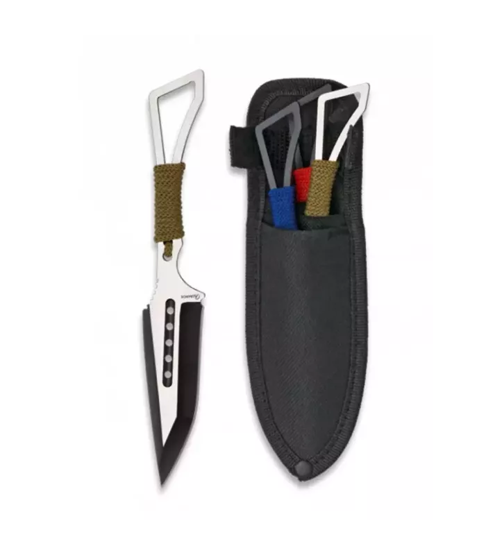 Throwing knives with corded handles ⚔️