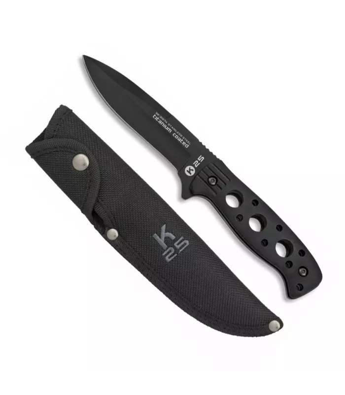 Cuchillo táctico en acero recubierto de titanio (24 cm.) ⚔️