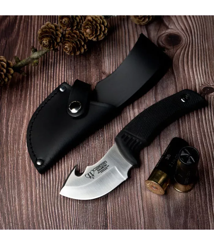 Coltello tattico manico in gomma (18 cm.) ⚔️