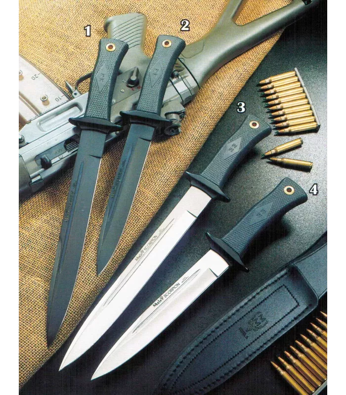 Coltello Scorpion impugnatura in gomma ⚔️