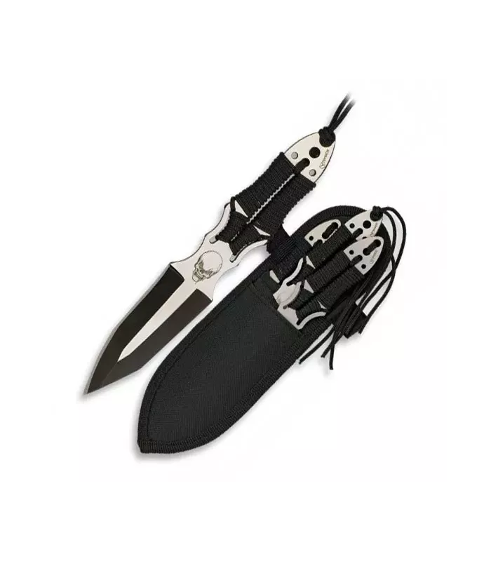 Sæt med 3 kranie kasteknive ⚔️