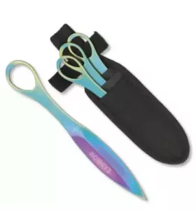 Set de 3 lanceurs Rainbow avec étui ⚔️