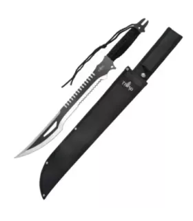Machette coupe-cannes fantastique avec poignée en corde ⚔️