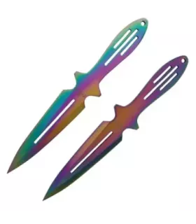 Set de 2 couteaux de lancer avec étui en nylon ⚔️