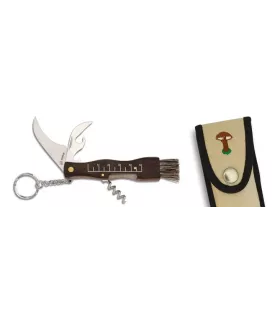 Coltello portachiavi per funghi, lama di 6 cm. ⚔️