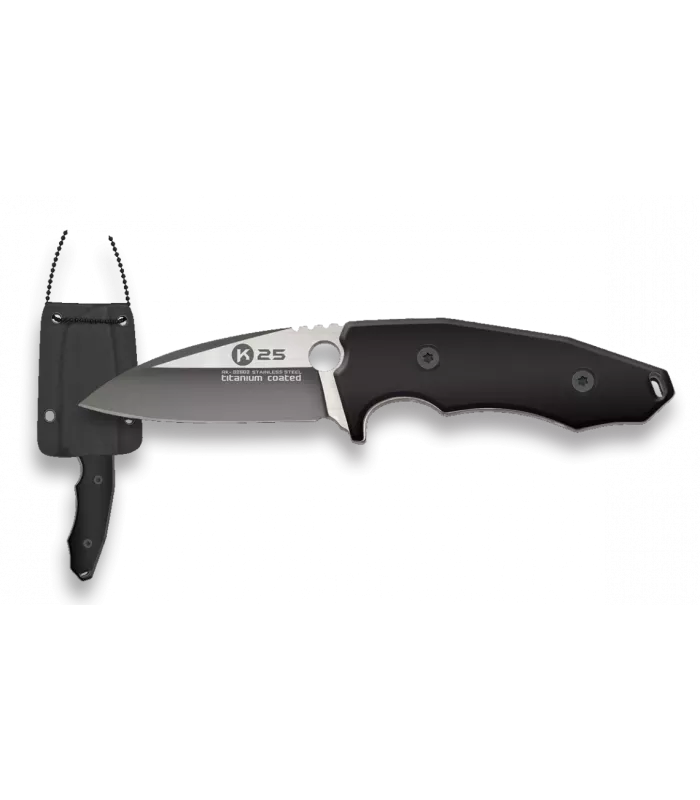 Hängendes Messer Botero K25 G10 schwarz ⚔️