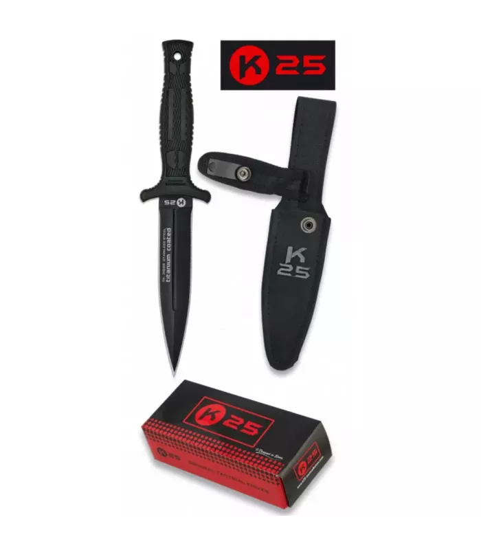 Taktisches Messer mit Titanbeschichteter Stahlklinge (23 cm) ⚔️