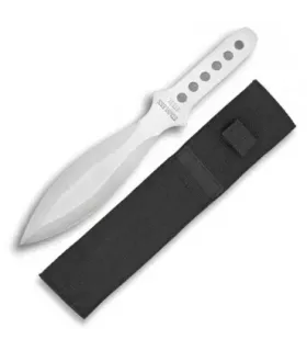 Cuchillo lanzador con funda, un solo filo (16,8 cms.) ⚔️