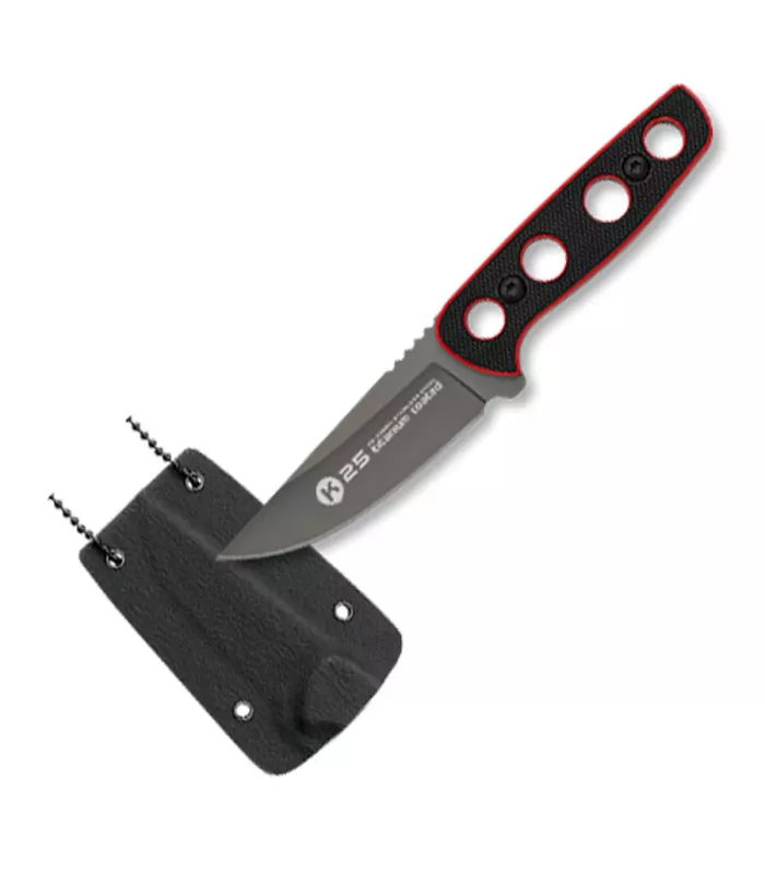 Cuchillo botero G-10 Rojo-Negro marca K25 (13,5 cm.) ⚔️