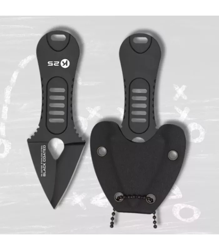 Faca tática K25 com corrente para pendurar ⚔️