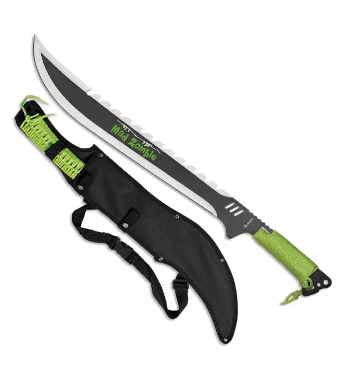 Mad Zombie buskrydder med 48 cm blad. ⚔️