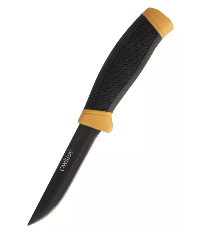 Cuchillo Outdoor Camillus modelo CRAFTSMAN con funda, color negro ⚔️