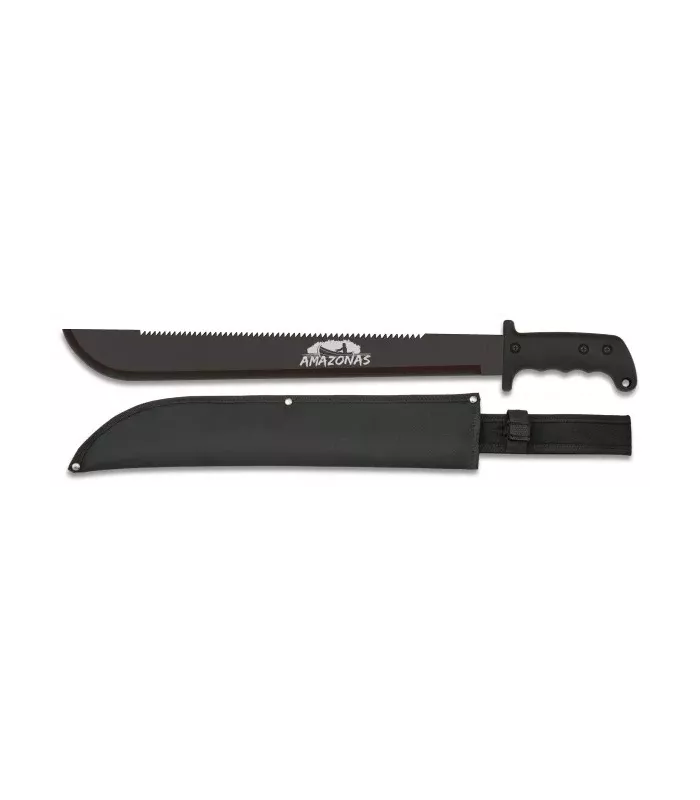 Black Amazonas Bushcraft Machete, 59.8 cm. ⚔️