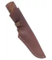 Udendørs kniv i stål med læderhylster (23 cm.) ⚔️