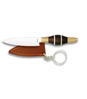 Canarisk kniv nøglering, ebony træhåndtag ⚔️