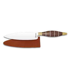 Couteau Canarien, manche en bois d'ébène et ABS ⚔️