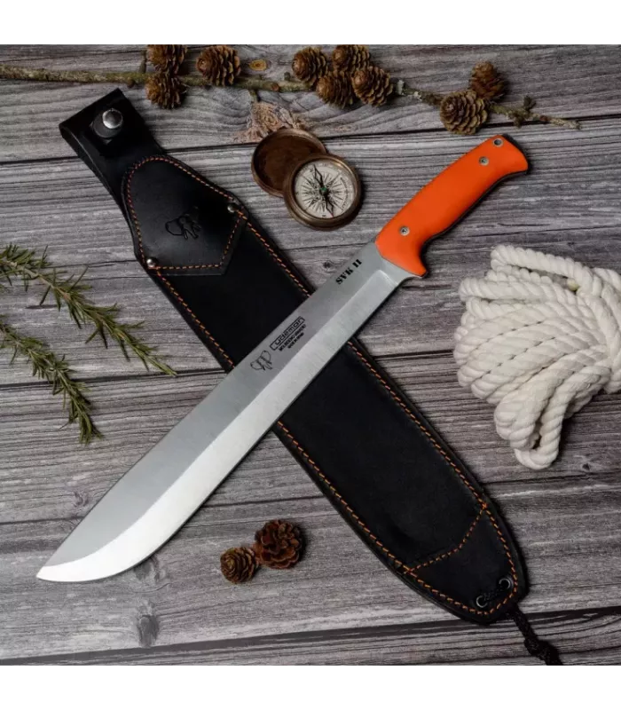 Machete Cudeman mango G10 oranje ⚔️