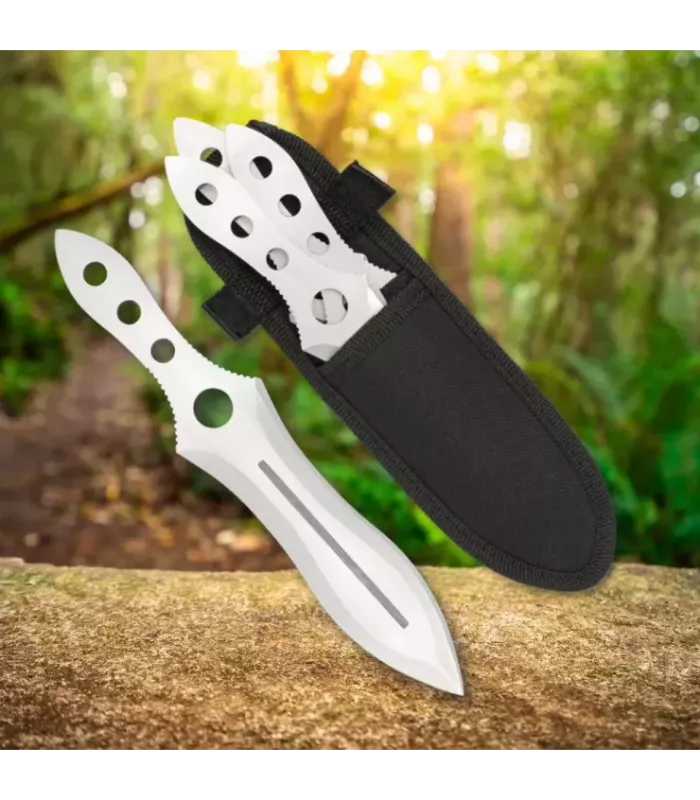 Sæt med 3 kasteknive, i alt 20,2 cm. ⚔️