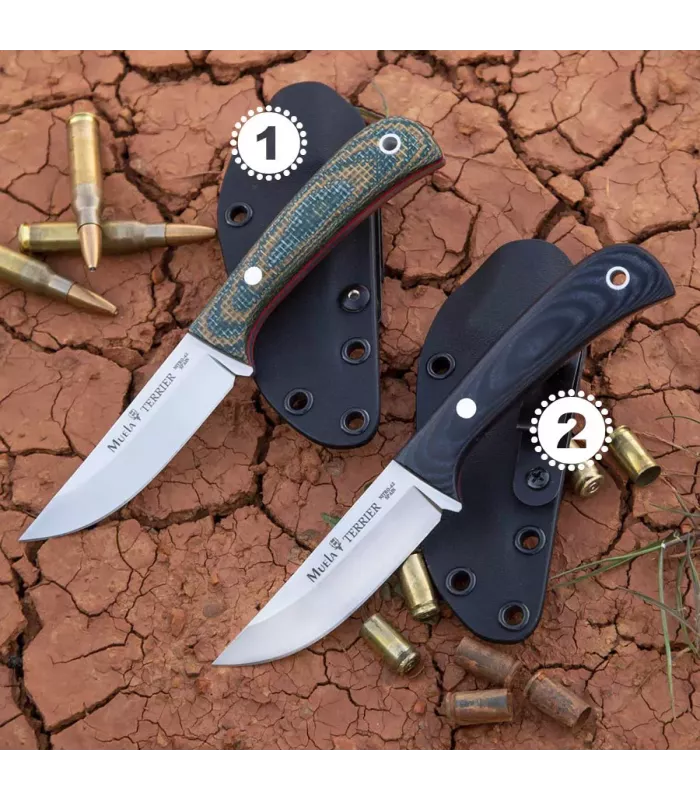 Couteau tactique Terrier de Muela avec étui Kydex ⚔️