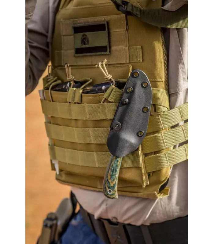 Couteau tactique Terrier de Muela avec étui Kydex ⚔️