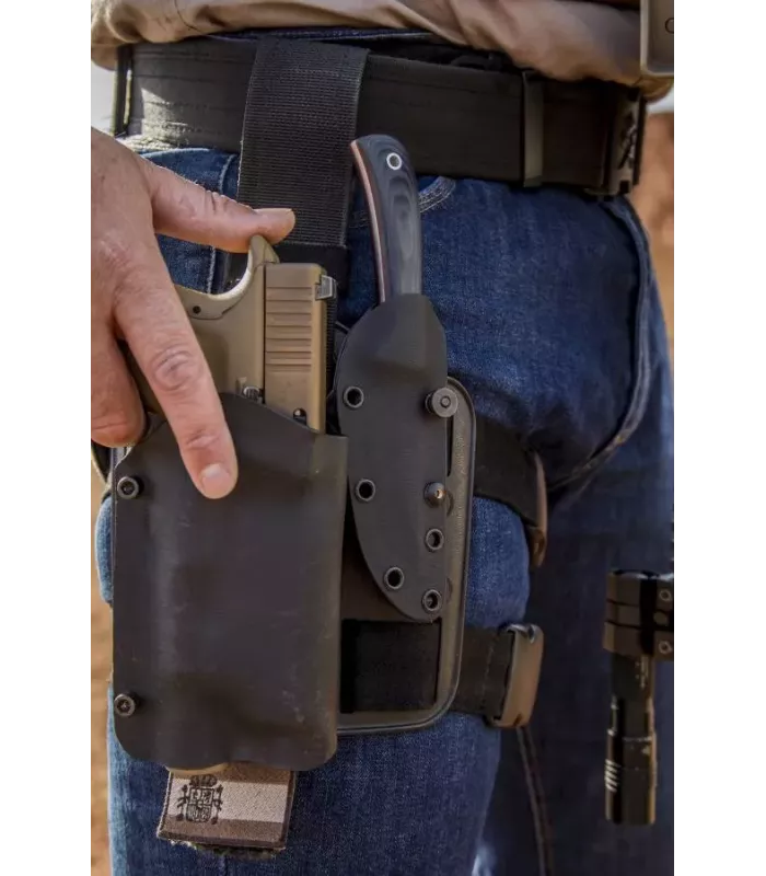 Cuchillo táctico Terrier de Muela con funda Kydex ⚔️