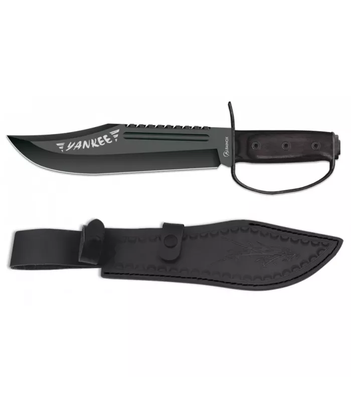 Albainox Yankee taktisk kniv med beskyttelse og sav ⚔️