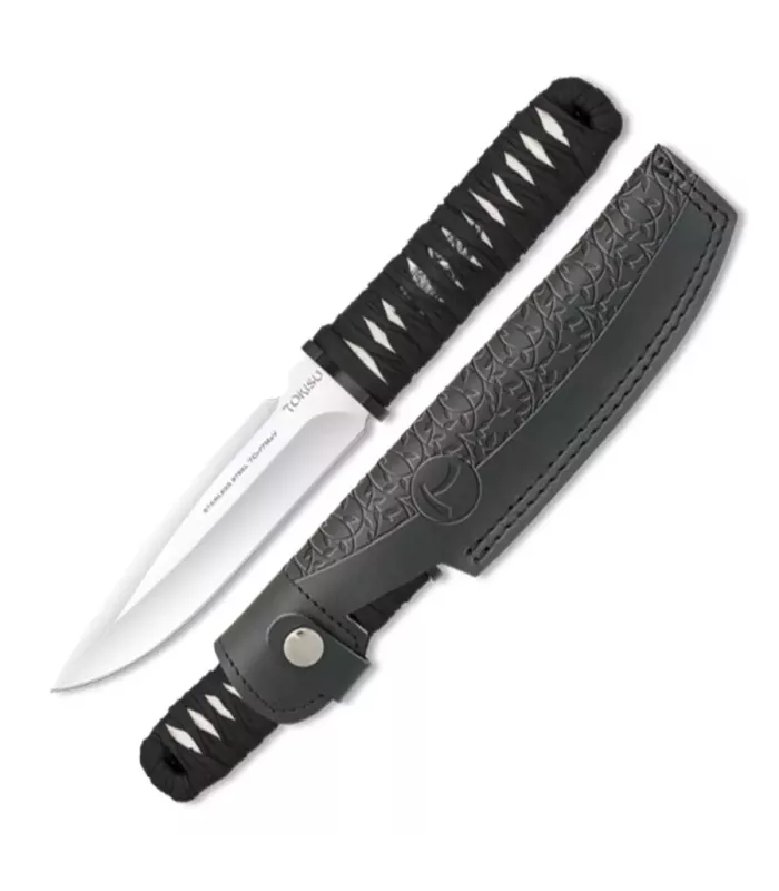 TOKISU-Messer mit Lederscheide (28,7 cm.) ⚔️