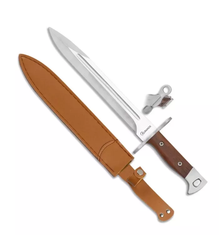 Cuchillo de Aventura y Caza Tipo Bayoneta Albainox: Resistencia y Precisión ⚔️