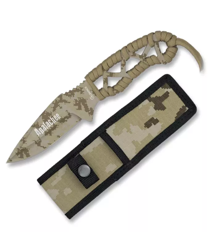 Faca Tática Apalachee Camo Árido (20,3 cm.) ⚔️