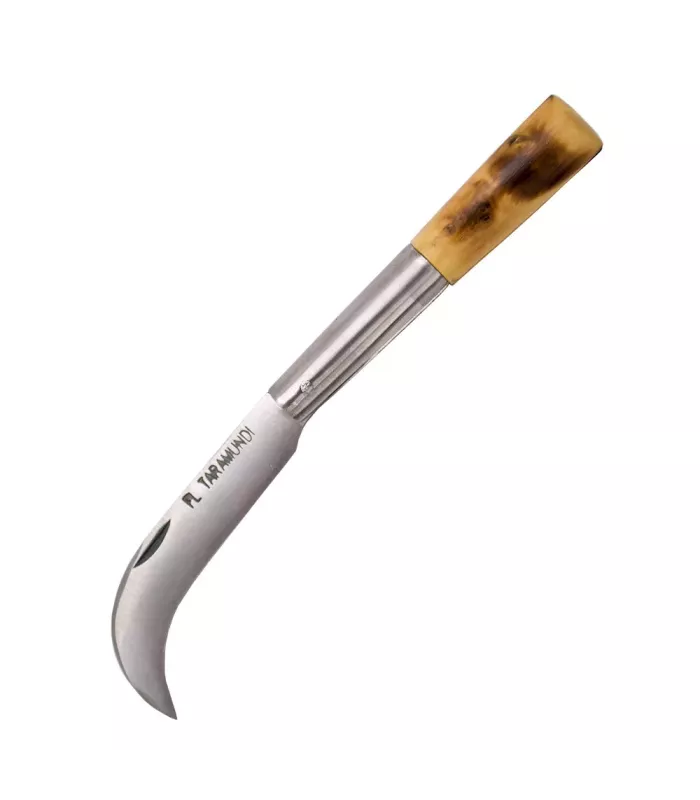 Navaja Artesanal Taramundi, punta curva, madera de boj (16,5 cm.) ⚔️