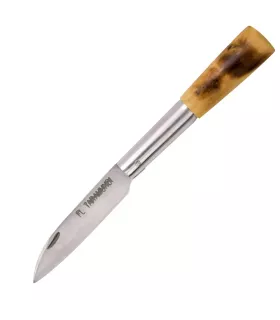 Canivete Artesanal Taramundi, ponta reta, madeira de buxo (17,5 cm.) ⚔️