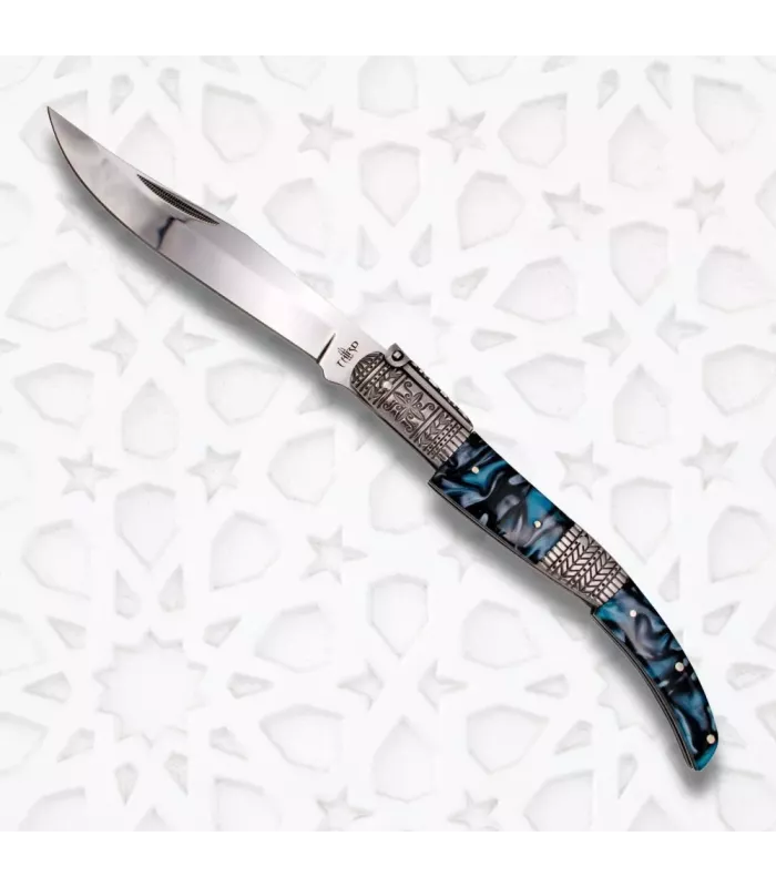 Couteau à cliquet Série Soie Saphir ⚔️