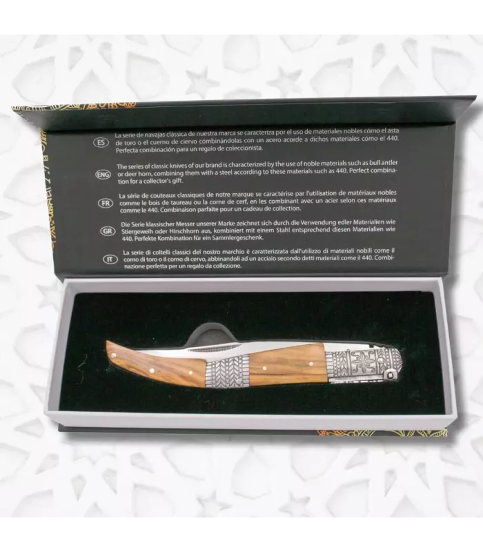Coltello a molla Serie Seta Ambra ⚔️