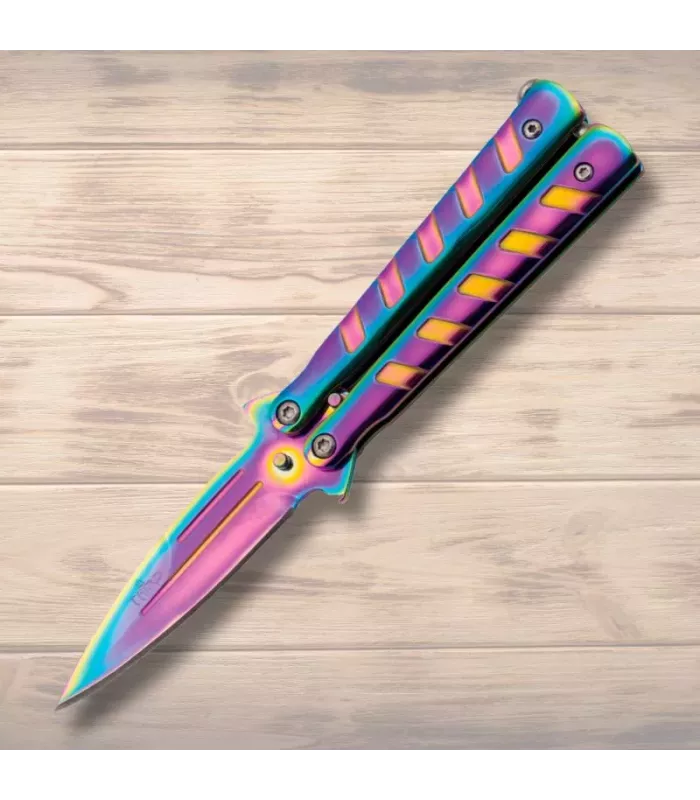Rainbow Fan Knife Third, 8.5 cm blade. ⚔️
