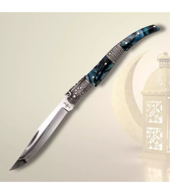 Arabic pocket knife from Carraca Seda Zafiro series (24 cm.) ⚔️