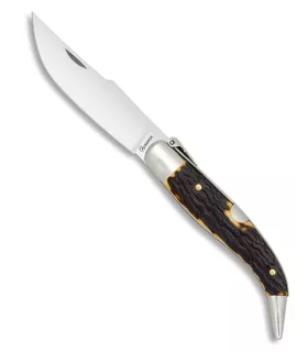 Navaja carraca Albainox Teja acero al carbono imitación asta (8.20 cm.) ⚔️