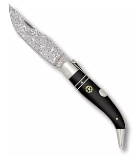 Navaja de carraca Albainox modelo Teja Damasco (8,20 cm.) ⚔️