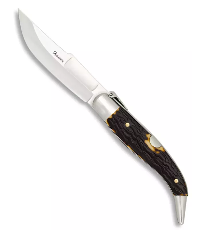 Navaja carraca Albainox modelo Teja imitación asta (8,20 cm.) ⚔️