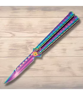 Coltello a ventaglio Rainbow Third, lama di 11,5 cm. ⚔️