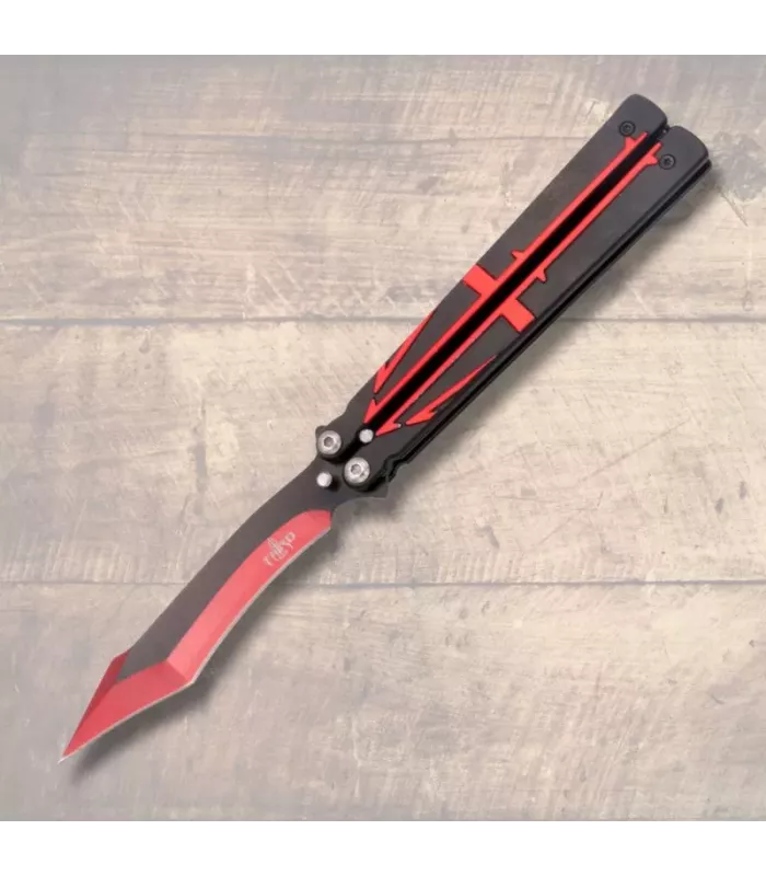 Vlindermes van merk Third, lemmet van 420 staal (12,6 cm). ⚔️