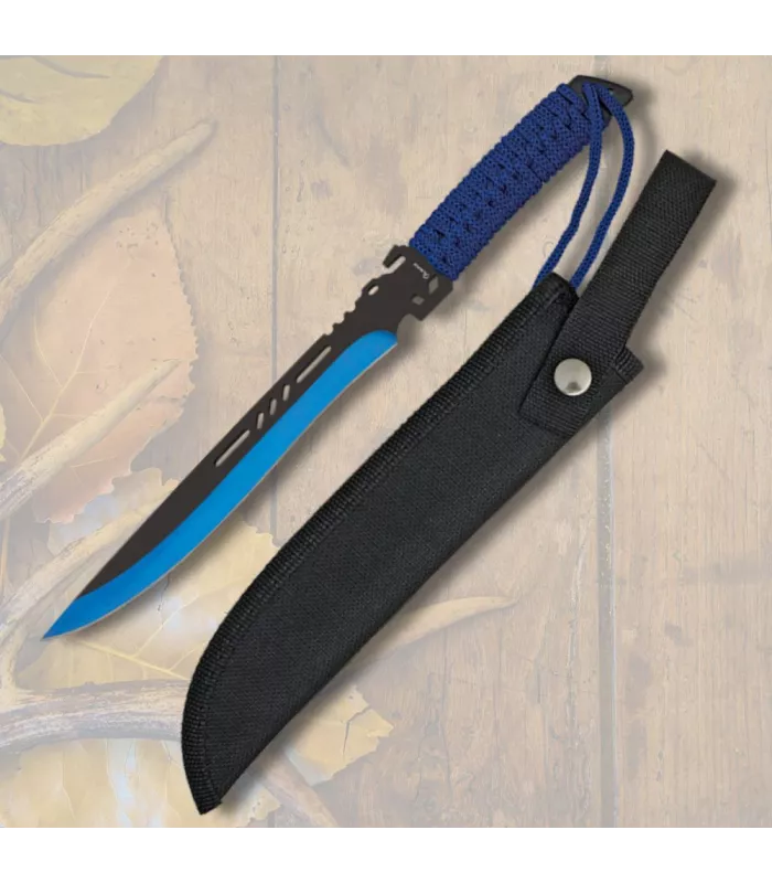 Facão cortacaças curto Albainox lâmina azul (30 cm.) ⚔️