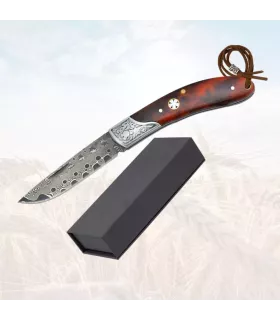Navaja da campo Albainox, lama damasco (16,80 cm). ⚔️