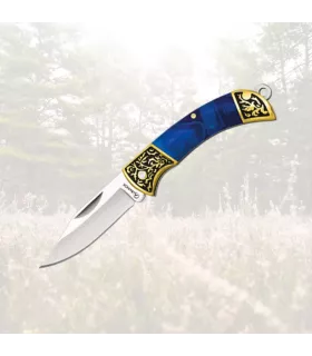 Albainox veldmes, model acryl blauw (11,30 cm.) ⚔️