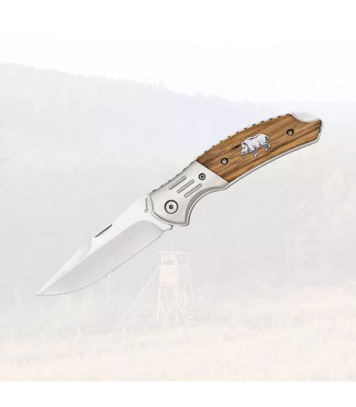 Albainox feltkniv dekoreret med vildsvin (19,70 cm.) ⚔️
